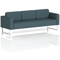 Brixworth 3 Seater Sofa, With White Legs, In X2 Fabric, Polygon