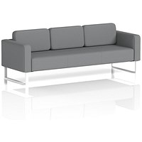 Brixworth 3 Seater Sofa, With White Legs, In Synergy Fabric, Partner Brixworth 3 Seater Sofa, With White Legs, In Synergy Fabric, Partner
