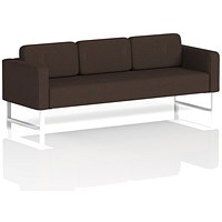 Brixworth 3 Seater Sofa, With White Legs, In Synergy Fabric, Wed