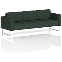 Brixworth 3 Seater Sofa, With White Legs, In Yoredale Fabric, Ingleton