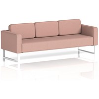 Brixworth 3 Seater Sofa, With White Legs, In Yoredale Fabric, Kidstone