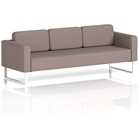 Brixworth 3 Seater Sofa, With White Legs, In Yoredale Fabric, Settle