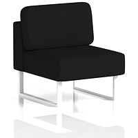 Brixworth Modular Seating Central Unit, With White Legs, In X2 Fabric, Diameter