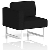 Brixworth Modular Seating Right Unit, With White Legs, In X2 Fabric, Diameter