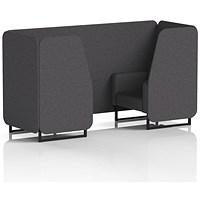 Brixworth 2 Seater Booth, Black Legs, X2 Fabric, Arithmetic Panels And Sofa