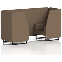 Brixworth 2 Seater Booth, Black Legs, Sumi Fabric, Osaka Panels And Sofa