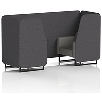 Brixworth 2 Seater Booth, Black Legs, X2 Fabric, Arithmetic Panels And Number Sofa