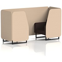 Brixworth 2 Seater Booth, Black Legs, Synergy Fabric, Affix Panels And Wed Sofa Brixworth 2 Seater Booth, Black Legs, Synergy Fabric, Affix Panels And Wed Sofa