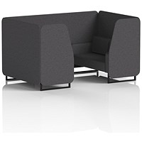 Brixworth 4 Seater Booth, Black Legs, X2 Fabric, Arithmetic Panels And Sofa