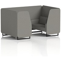Brixworth 4 Seater Booth, Black Legs, X2 Fabric, Number Panels And Sofa