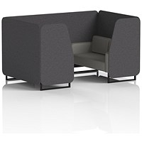 Brixworth 4 Seater Booth, Black Legs, X2 Fabric, Arithmetic Panels And Number Sofa