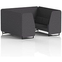 Brixworth 6 Seater Booth, Black Legs, X2 Fabric, Arithmetic Panels And Sofa