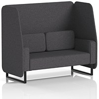 Brixworth 2 Seater Open Booth, Black Legs, X2 Fabric, Arithmetic Panels And Sofa