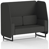 Brixworth 2 Seater Open Booth, Black Legs, Synergy Fabric, Mix Panels And Sofa Brixworth 2 Seater Open Booth, Black Legs, Synergy Fabric, Mix Panels And Sofa