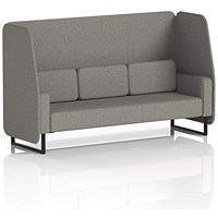 Brixworth 3 Seater Open Booth, Black Legs, X2 Fabric, Number Panels And Sofa