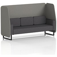 Brixworth 3 Seater Open Booth, Black Legs, X2 Fabric, Number Panels And Arithmetic Sofa