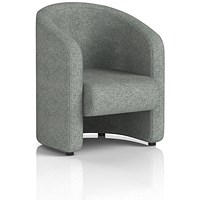 Lamport Armchair, With Black Feet, In Rivet Fabric, Prime