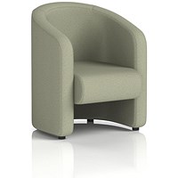 Lamport Armchair, With Black Feet, In Main Line Flax Fabric, Newbury