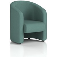 Lamport Armchair, With Black Feet, In Sumi Fabric, Handa