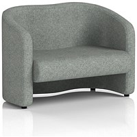 Lamport 2 Seater Sofa, With Black Feet, In Rivet Fabric, Prime
