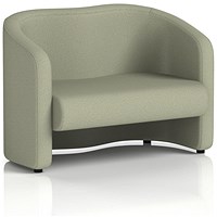 Lamport 2 Seater Sofa, With Black Feet, In Main Line Flax Fabric, Newbury