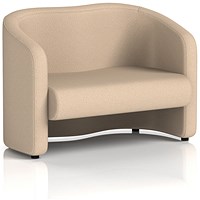 Lamport 2 Seater Sofa, With Black Feet, In Synergy Fabric, Affix