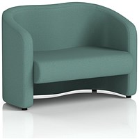 Lamport 2 Seater Sofa, With Black Feet, In Sumi Fabric, Handa