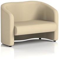 Lamport 2 Seater Sofa, With Black Feet, In Sumi Fabric, Zen