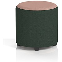 Harlestone Small Round Stool, In Yoredale Fabric, Ingleton Body Kidstone Top