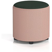 Harlestone Small Round Stool, In Yoredale Fabric, Kidstone Body Ingleton Top