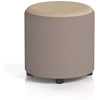 Harlestone Small Round Stool, In Yoredale Fabric, Settle Body Gordale Top