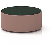 Harlestone Large Round Stool, In Yoredale Fabric, Kidstone Body Ingleton Top