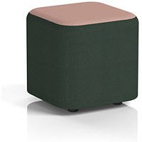 Harlestone Small Square Stool, In Yoredale Fabric, Ingleton Body Kidstone Top
