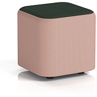 Harlestone Small Square Stool, In Yoredale Fabric, Kidstone Body Ingleton Top