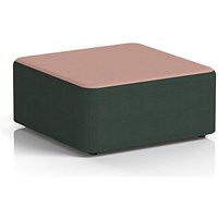 Harlestone Large Square Stool, In Yoredale Fabric, Ingleton Body Kidstone Top