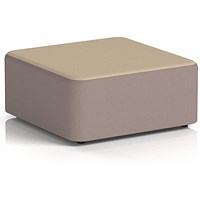 Harlestone Large Square Stool, In Yoredale Fabric, Settle Body Gordale Top