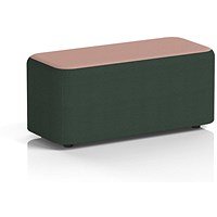 Harlestone Small Rectangular Stool, In Yoredale Fabric, Ingleton Body Kidstone Top