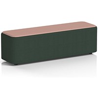 Harlestone Large Rectangular Stool, In Yoredale Fabric, Ingleton Body Kidstone Top