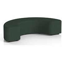 Harlestone 180 Degree Stool, In Yoredale Fabric, Ingleton Body And Top