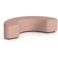 Harlestone 180 Degree Stool, In Yoredale Fabric, Kidstone Body And Top