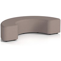 Harlestone 180 Degree Stool, In Yoredale Fabric, Settle Body And Top