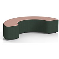 Harlestone 180 Degree Stool, In Yoredale Fabric, Ingleton Body Kidstone Top