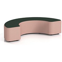 Harlestone 180 Degree Stool, In Yoredale Fabric, Kidstone Body Ingleton Top