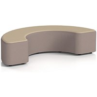 Harlestone 180 Degree Stool, In Yoredale Fabric, Settle Body Gordale Top