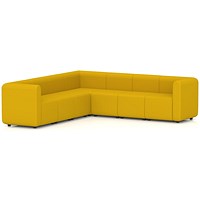 Mawsley Modular Seating Set L-Shaped Corner Sofa, 7 Seater, With Arms, Era - Occasion