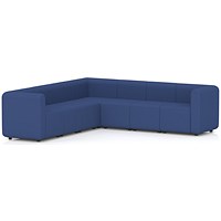 Mawsley Modular Seating Set L-Shaped Corner Sofa, 7 Seater, With Arms, Era - Perennial