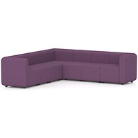 Mawsley Modular Seating Set L-Shaped Corner Sofa, 7 Seater, With Arms, Era - Prime