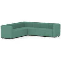 Mawsley Modular Seating Set L-Shaped Corner Sofa, 7 Seater, With Arms, Era - Rest