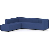 Mawsley Modular Seating Set L-Shaped Corner Sofa, 7 Seater, With Left Arms, Era - Perennial
