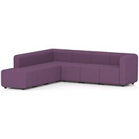 Mawsley Modular Seating Set L-Shaped Corner Sofa, 7 Seater, With Left Arms, Era - Prime